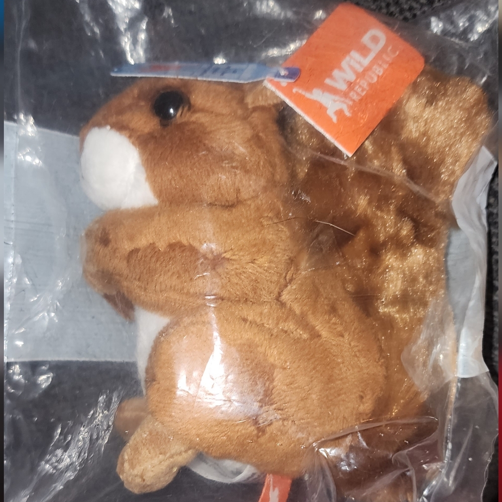 Pocketkins Eco-Friendly Small Plush Red Squirrel by Wild Republic NWT - Picture 2 of 2